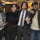 Keanu Reeves, Carrie-Anne Moss, The Kid Mero, and Desus Nice in Bong, Done, Finito (2021)