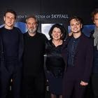 Sam Mendes, Pippa Harris, George MacKay, Benedict Cumberbatch, Dean-Charles Chapman, and Krysty Wilson-Cairns at an event for 1917 (2019)