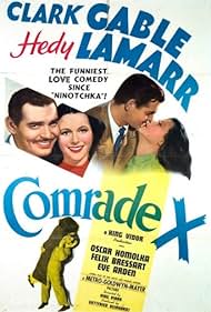 Clark Gable and Hedy Lamarr in Comrade X (1940)