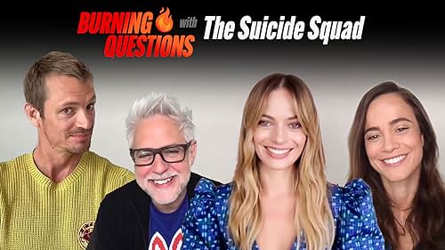 Margot Robbie, Daniela Melchior, John Cena, Joel Kinnaman, Jai Courtney, Nathan Fillion, Flula Borg, Mayling Ng, Alice Braga, Juan Diego Botto, Joaquín Cosio and writer/director James Gunn answer your burning questions about 'The Suicide Squad.' Find out why King Shark is best dressed, why T.D.K. can be so "handy," and why Javelin was riffing about Harley's "defecation situation."