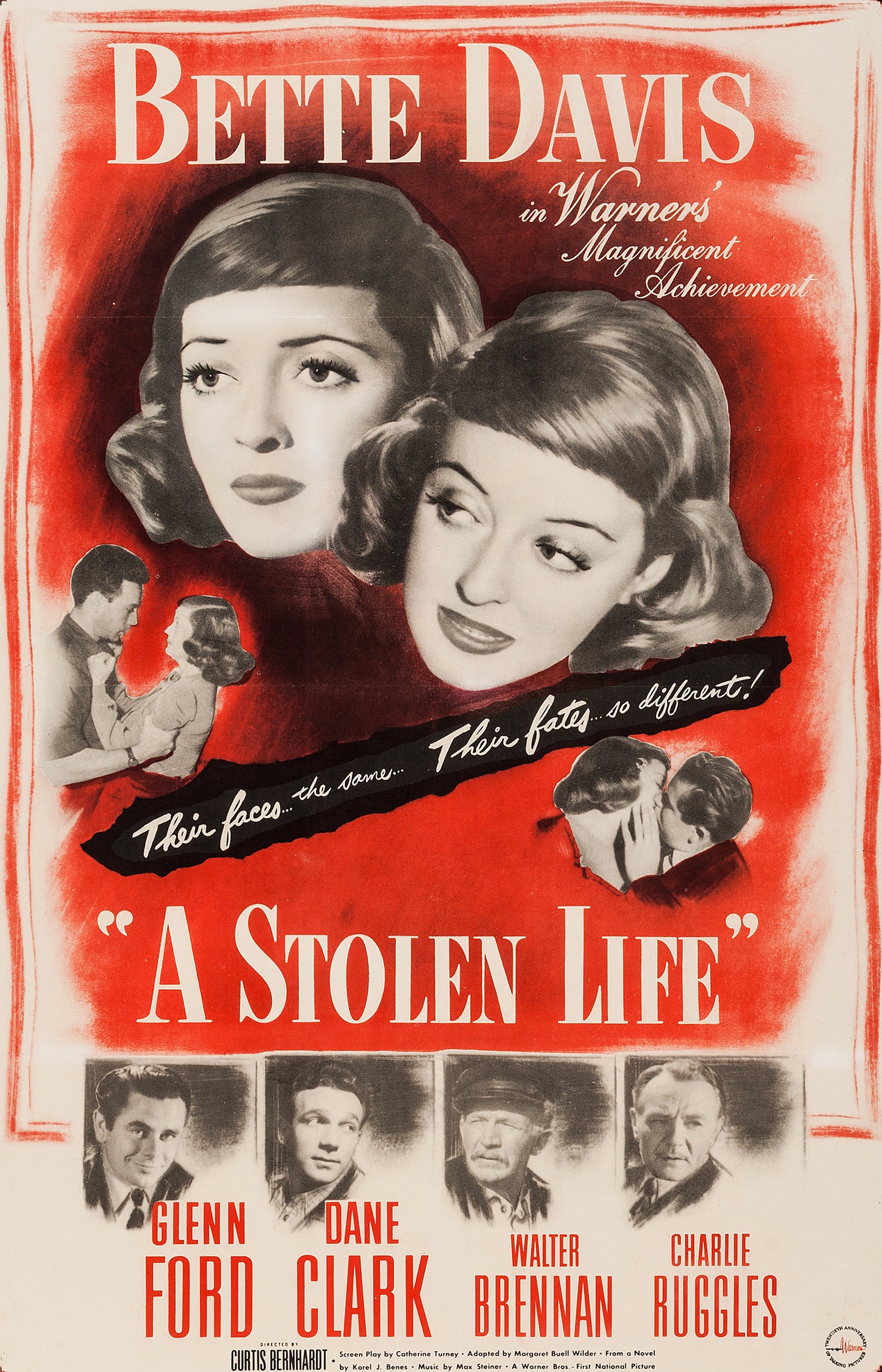 Bette Davis, Walter Brennan, Glenn Ford, Dane Clark, and Charles Ruggles in A Stolen Life (1946)