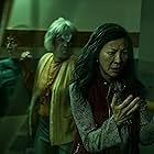 Jamie Lee Curtis, Michelle Yeoh, and Ke Huy Quan in Everything Everywhere All at Once (2022)