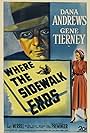 Gene Tierney and Dana Andrews in Where the Sidewalk Ends (1950)