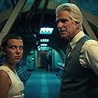 Matthew Modine and Millie Bobby Brown in Stranger Things (2016)