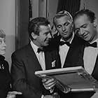 Richard Basehart, Alberto De Amicis, Franco Fabrizi, and Giulietta Masina in The Swindle (1955)