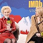 Kitty Green and Julia Garner at an event for The IMDb Studio at Acura Festival Village (2020)