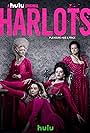 Lesley Manville, Samantha Morton, Jessica Brown Findlay, and Eloise Smyth in Harlots (2017)