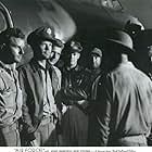 James Brown, Charles Drake, Pat Gleason, Arthur Kennedy, John Ridgely, George Tobias, and Gig Young in Air Force (1943)
