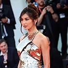 Gemma Chan attends the "Don't Worry Darling" Red Carpet at the 79th Venice International Film Festival on September 05, 2022