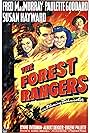 Susan Hayward, Paulette Goddard, Fred MacMurray, and Lynne Overman in The Forest Rangers (1942)