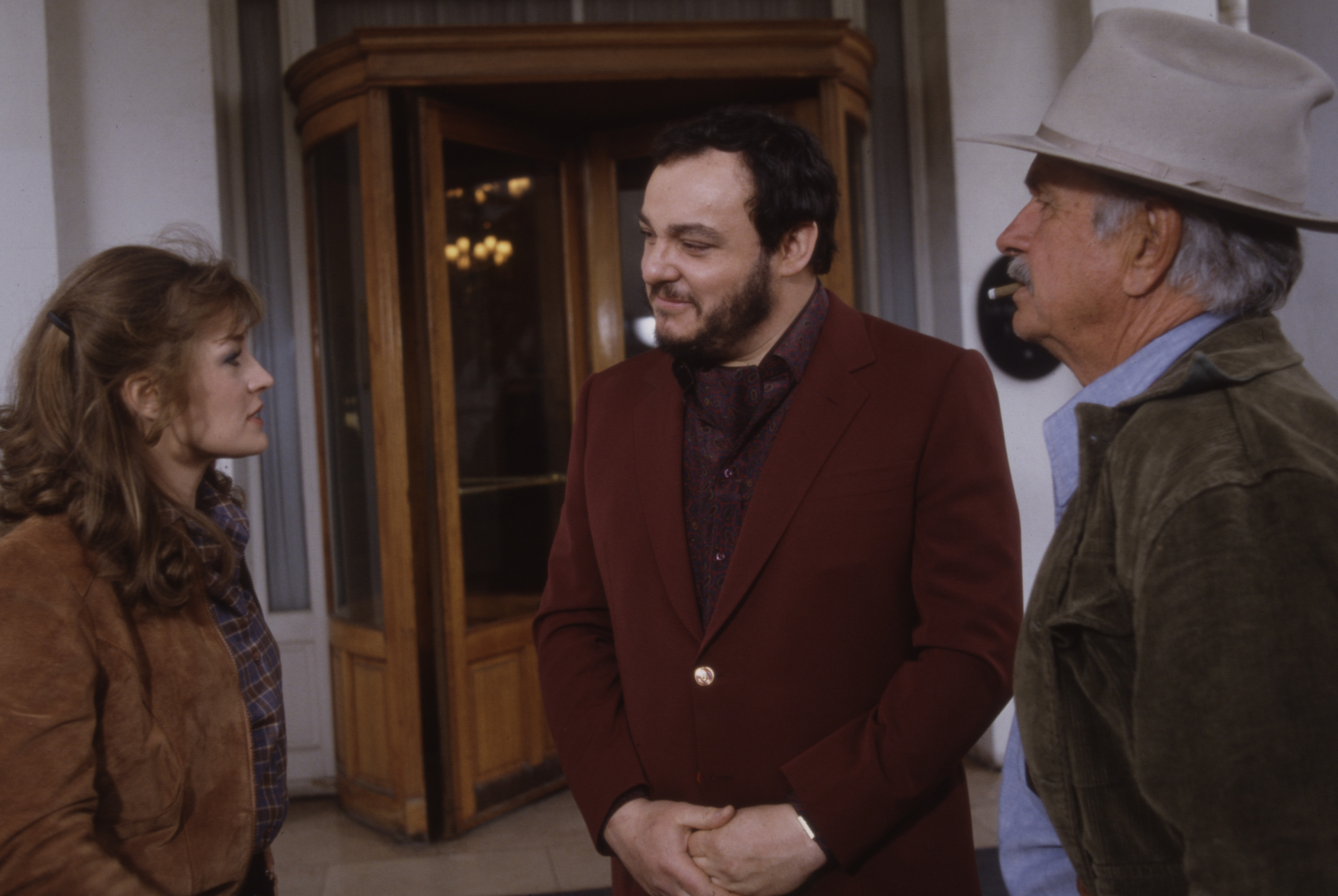 Noah Beery Jr., Karen Austin, and John Rhys-Davies in The Quest (1982)