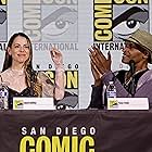 Tony Todd and Laura Bailey at an event for Spider-Man 2 (2023)