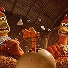 Thandiwe Newton and Zachary Levi in Chicken Run: Dawn of the Nugget (2023)