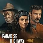 Morgan Freeman, Juliette Binoche, and Frank Grillo in Paradise Highway (2022)