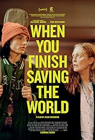 Julianne Moore and Finn Wolfhard in When You Finish Saving the World (2022)