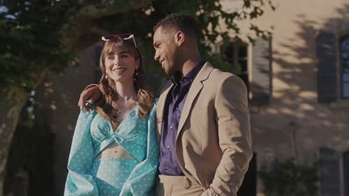 Lucien Laviscount and Lily Collins in Ex-En-Provence (2022)