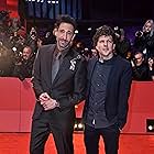 Adrien Brody and Jesse Eisenberg at an event for Manodrome (2023)