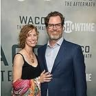 Stacy Chbosky and John Erick Dowdle at the "Waco: The Aftermath" premiere