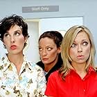 Sarah Alexander, Michelle Gomez, and Tamsin Greig in Green Wing (2004)