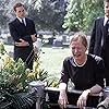 Frances Conroy, Michael C. Hall, and Peter Krause in Six Feet Under (2001)