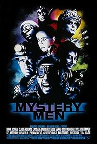 Hank Azaria, Janeane Garofalo, William H. Macy, Paul Reubens, Greg Kinnear, Ben Stiller, Kel Mitchell, and Wes Studi in Mystery Men (1999)