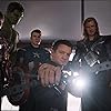 Robert Downey Jr., Lou Ferrigno, Chris Evans, Scarlett Johansson, Jeremy Renner, Mark Ruffalo, and Chris Hemsworth in The Avengers (2012)
