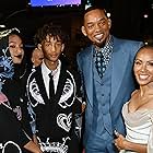 Will Smith, Jada Pinkett Smith, Jaden Smith, and Willow Smith at an event for King Richard (2021)