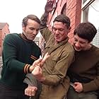 Martin McCann, Jack O'Connell and Barry Keoghan on the set of '71