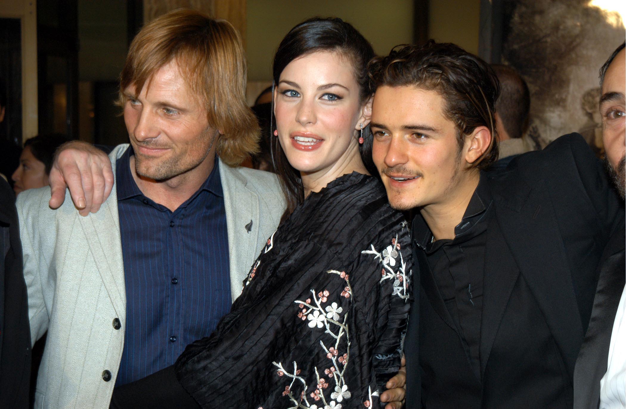 Liv Tyler, Viggo Mortensen, and Orlando Bloom at an event for The Lord of the Rings: The Two Towers (2002)