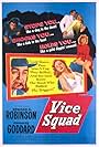 Edward G. Robinson, Paulette Goddard, K.T. Stevens, and Adam Williams in Vice Squad (1953)