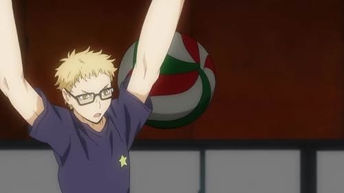 Determined to be like the volleyball championship's star player Shouyou, a short boy nicknamed "the small giant," joins his school's volleyball club.