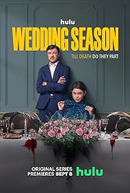 Ivan Kaye, Rosa Salazar, George Webster, and Gavin Drea in Wedding Season (2022)