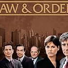 Carey Lowell, Benjamin Bratt, Jerry Orbach, Sam Waterston, Steven Hill, and S. Epatha Merkerson in Law & Order (1990)