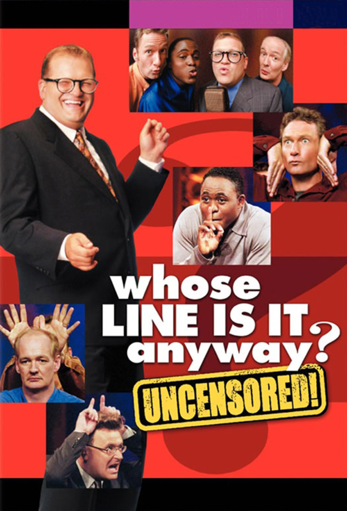 Drew Carey, Wayne Brady, Colin Mochrie, Greg Proops, and Ryan Stiles in Whose Line Is It Anyway? (1998)