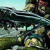 Johnny Knoxville, Alan Ritchson, and Pete Ploszek in Teenage Mutant Ninja Turtles (2014)