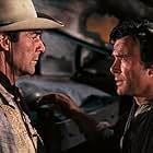 Randolph Scott and Dean Jagger in Western Union (1941)