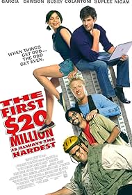 Jake Busey, Rosario Dawson, Adam Garcia, Anjul Nigam, and Ethan Suplee in The First $20 Million Is Always the Hardest (2002)