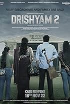 Ajay Devgn, Shriya Saran, Ishita Dutta, and Mrunal Jadhav in Drishyam 2 (2022)
