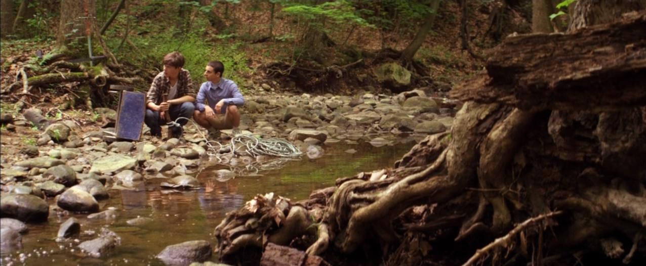 Moises Arias and Nick Robinson in The Kings of Summer (2013)