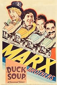 Groucho Marx, Chico Marx, Harpo Marx, Zeppo Marx, and The Marx Brothers in Duck Soup (1933)