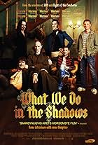 Taika Waititi, Ben Fransham, Cori Gonzalez-Macuer, Jemaine Clement, Jonny Brugh, and Stu Rutherford in What We Do in the Shadows (2014)