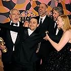 Kieran Culkin, Alan Ruck, Brian Cox, Jesse Armstrong, and Sarah Snook at an event for 2020 Golden Globe Awards (2020)