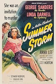Linda Darnell and George Sanders in Summer Storm (1944)