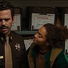 David Walton and Kiersey Clemons in Susie Searches (2022)