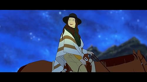A rotoscoped time travel western.
