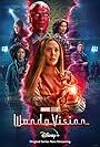 Paul Bettany, Elizabeth Olsen, Kat Dennings, Kathryn Hahn, Randall Park, and Teyonah Parris in WandaVision (2021)