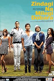 Hrithik Roshan, Farhan Akhtar, Katrina Kaif, Abhay Deol, and Kalki Koechlin in Zindagi Na Milegi Dobara (2011)