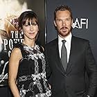 Benedict Cumberbatch and Sophie Hunter at an event for The Power of the Dog (2021)