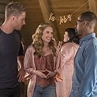 Sterling K. Brown, Justin Hartley, Stephanie Ray, and Caitlin Thompson in This Is Us (2016)