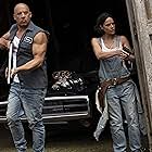 Vin Diesel and Michelle Rodriguez in F9: The Fast Saga (2021)